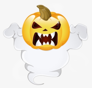 Pumpkin Ghost Halloween Png - Halloween Pumpkin Greeting Cards #2874613