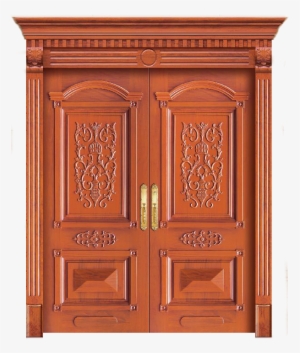 Wooden Exterior Door Gsp1-003 - Classic Door Png #2874986