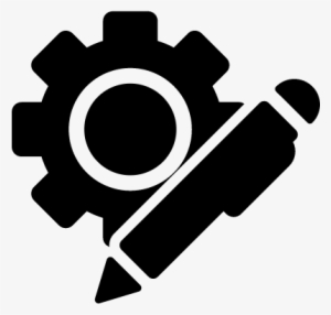 Cogwheel And Pen Vector - Call Center Cogwheel Icon #2874987