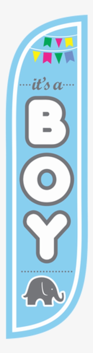 5ft It's A Boy Feather Flag Baby Blue - It's A Boy Feather Flag #2875138