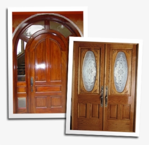 Arched Top Mahogany Entry Door And Custom Oak Entry - Man Door #2875164