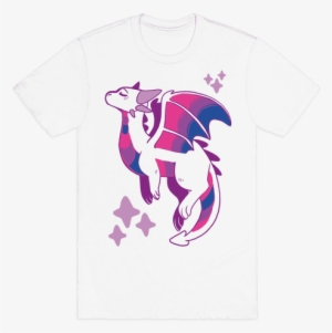 Bi Pride Dragon Mens T-shirt - Mens Halloween T Shirt #2875243
