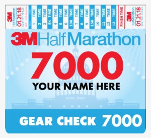 Bib For Social Mediafacebook - 3m Half Marathon #2875841