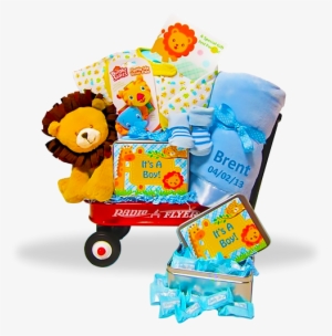 It's A Boy Wildlife Mini Wagon With Lion And Personalized - Radio Flyer #2875977