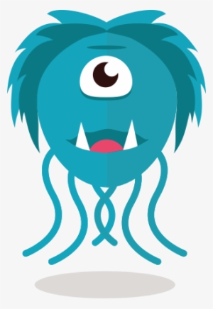 Cute Fun Monster Clipart - Purple Funny Monster Clipart #2876413