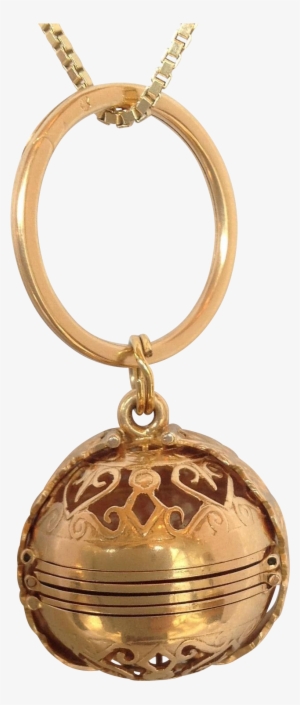 Vintage Six Photo Gold Ball Locket In Ornate 18 Karat - Locket #2877143