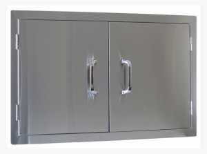 Stainless Steel Double Storage Door - Beefeater 23150 Double Access Door, Gray #2877295