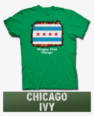 Wrigley Field Ivy Covered Brick Wall City Of Chicago - T Shirt #2877327