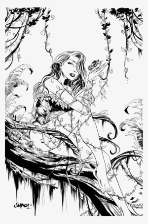Download Poison Ivy Coloring Pages Clipart Poison Ivy - Poison Ivy Art Coloring Pages #2877330