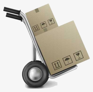Moving Boxes On Cart - International Trade #2877797