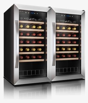 Double Door Wine Fridge 56 Bottles - Wine Cooler Double Door #2877857