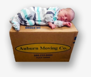 Baby Sleeping On Roseville Moving Company Box - Auburn Moving & Storage #2878381