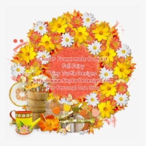Fall Fairy Cluster Frame - Sunflower #2878448