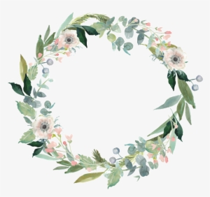 Fresh Garland Decorative Border Png - Thank You Floral Wreath #2879273
