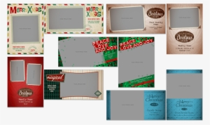Retro Christmas Cards Photoshop Psd - Laptop #2879274