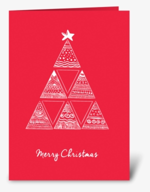 Merry Christmas Greeting Card - Triangle #2879409