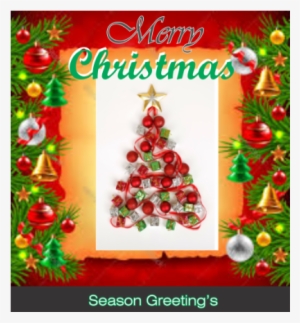 Christmas Card - Flitter Und Geschenk-weihnachtsbaum-postkarte Postkarte #2879495