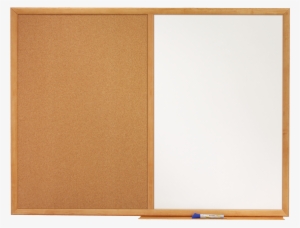 Quartet® Combination Board W/oak Frame 24" - Bulletin/dry-erase Board Melamine/cork 48 X 36 #2879738