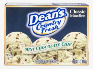 Dean's Country Fresh Classic Mint Chocolate Chip Ice - Deans Mint Chocolate Chip Ice Cream #2881641