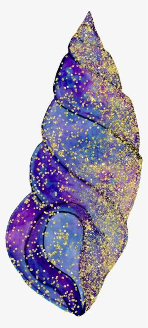 Golden Loose Powder Conch Png Transparent - Purple #2881896