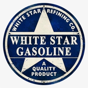 Vintage White Star Gasoline Sign Vintage Auto, Vintage - Gasoline Shop Vintage Logo #2882510