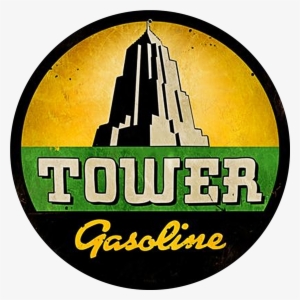 Tower Gasoline Vintage Sign - Past Time Signs Ps621 Full Service Tower Gasoline Arrow #2883124
