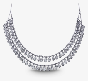 Description - Double Layer Diamond Necklace #2883214