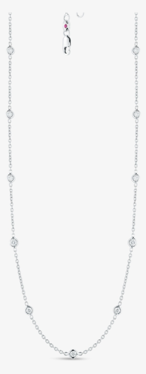 Roberto Coin Diamonds By The Inch 18k White - Diamond By The Inch Necklace #2883253