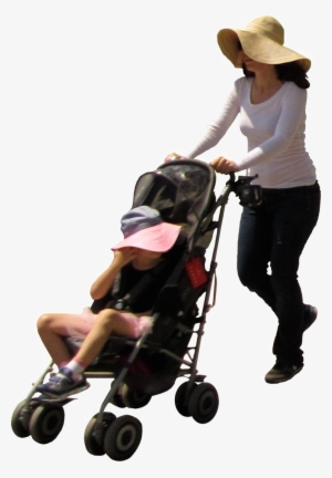 Pram Transparent Background - Mother With Stroller Png #2883328
