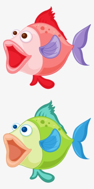 Fish Fish Outline, Fish Drawings, Colorful Fish, Cartoon - Desenho De Peixe Com Boca Aberta #2883417