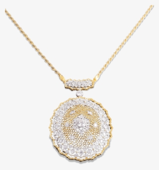 Buccellati Diamond Necklace - Celebrytka Ze Złota Cena #2883448