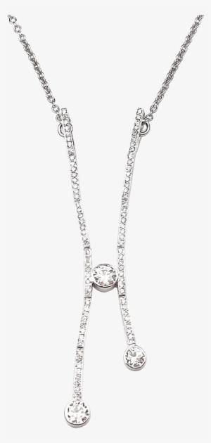 23 Ctw Custom Made Modern Diamond Necklace 18k White - Pendant #2883500