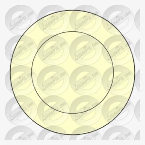 Plate Picture For Classroom / Therapy Use Great Plate - Clip Art #2884315