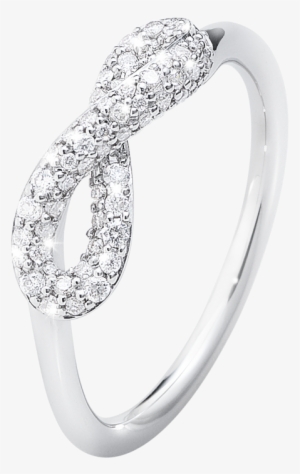 Sterling Silver With Brilliant Cut Diamonds - Georg Jensen Infinity Ring #2885154