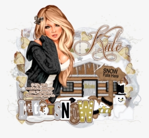 Snow Scrap Kit By My Friend Kate And A Gorgeous Tube - Cartoon #2885502