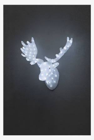 Acrylic Moose Head With Led Lighting - Konstsmide 6265-203 Acrylic Led Moose Head #2885686