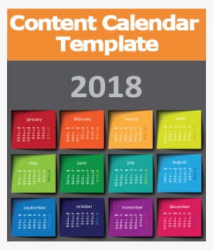 2018 Content Editorial Calendar Template Social Media - Social Media Marketing Calendar 2018 Template #2886038