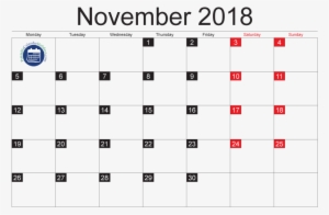 November 2018 Monthly Calendar In Pdf, Jpg - Moon Phases October 2018 #2886300