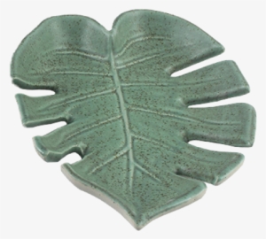 Ceramic Plate Monstera Leaf - Swiss Cheese Plant #2886451