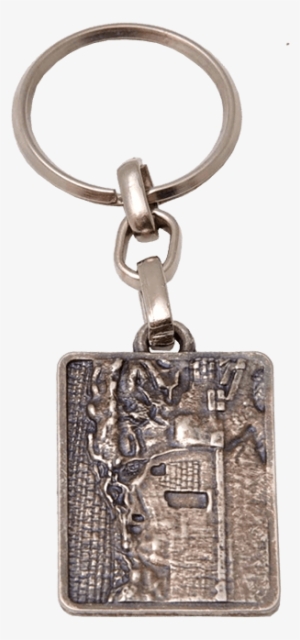 Pewter Keychain Depicting The Inspiring Event Of The - Empty Tomb #2887437