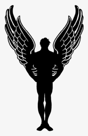 Dark Angel Clipart Silhouette - Black Wings #2887979