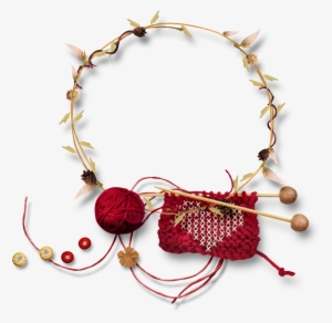 Hand Painted Winter Knit Scarf Png Transparent - Knitting #2888016