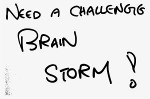 This Free Icons Png Design Of Need A Challenge Brainstorm #2888924