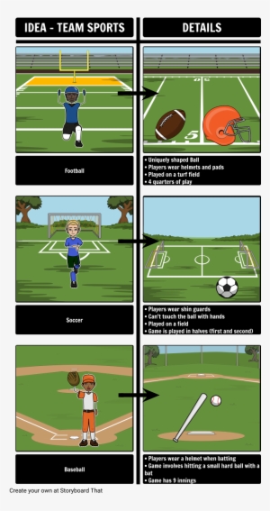 Team Sports - Brainstorming - Sports Storyboard Idea #2888970