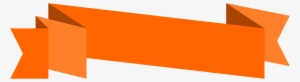 Free Download - Origami Banner Orange Png #2889097