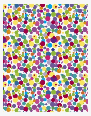 Dot Jumble Scalloped Tissue Paper - Colorful Dots #2890987