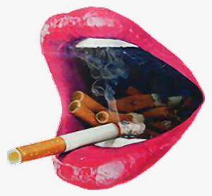 Smoke Cigarro Boca Mouth Tumblr - Anti Smoking #2891006