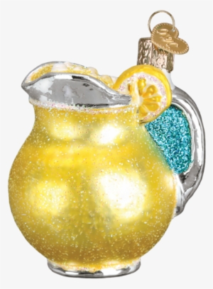 Lemonade Pitcher Ornament - Old World Christmas Just Married Fine White Limo Christmas #2891203