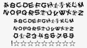 Dingfonts Star Dust Example - Rock Salt Font #2891608