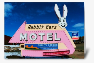 Rabbit Ears Motel Greeting Card - Antelope Jackrabbit #2891814